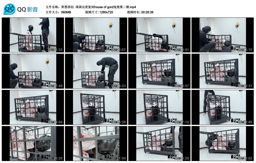 【冥想原创】 琪琪完美复刻house of gord兔笼第二期_绳艺资料库视频资源下载