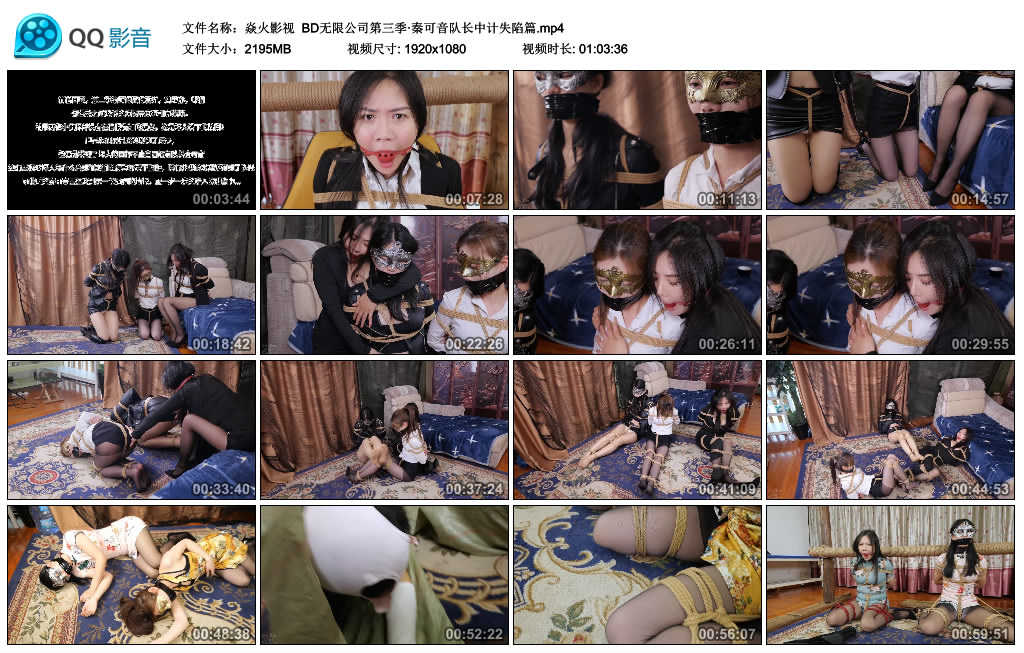 【焱火影视】 BD无限公司第三季·秦可音队长中计失陷篇_绳艺资料库视频资源下载