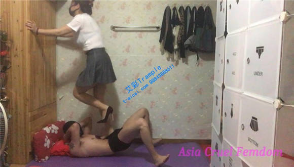 12cm金属紫色高跟鞋踩废_绳艺资料库