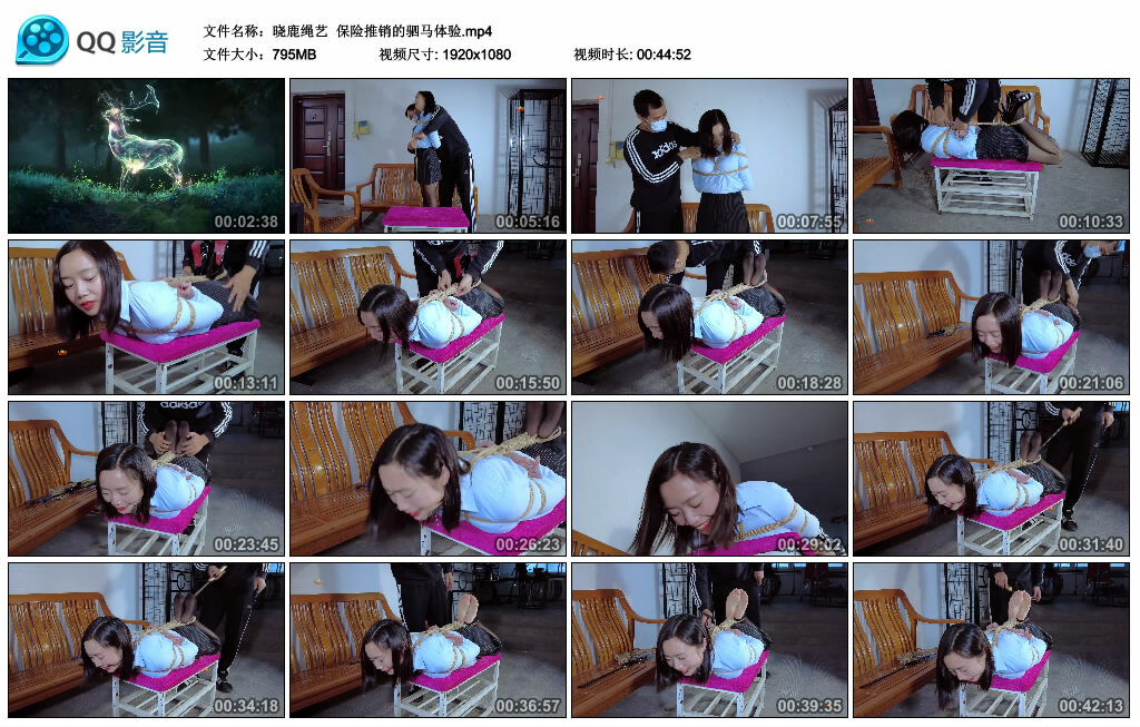 【晓鹿绳艺】保险推销的驷马体验_绳艺套路直播视频资源网