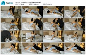 【束缘阁】染染蓝色抹胸裙 分腿固定挠痒_绳艺资料库视频资源下载