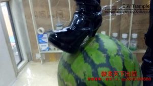 长筒帆布加高跟踩香蕉和西瓜_绳艺资料库