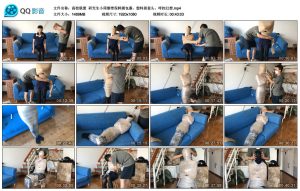 【高校联盟】研究生小周绷带保鲜膜包裹，塑料袋套头，呼控幻想_绳艺资料库视频资源下载