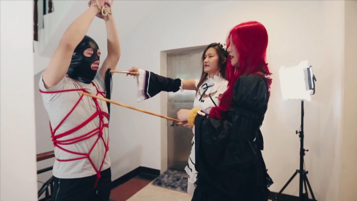 〖H.P.L栖心之栈〗—黑白双煞吊刑奴 HPL-211025_绳艺资料库