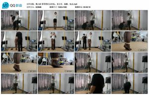 【绳之韵】菲菲黑丝白衫OL，直立吊、强震、电击_绳艺资料库视频资源下载