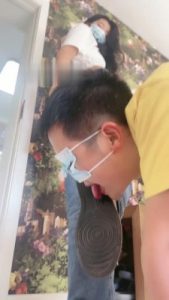 【安诺】小白鞋深喉踩踏 bf18414_绳艺资料库