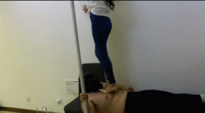 国内稀有人桥高跟极限踩踏_绳艺资料库