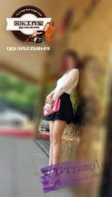 宝儿浅口露趾缝细高跟全体重踩踏_绳艺资料库