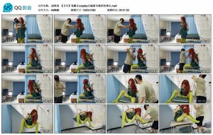 【JS原创】【艾可】毒藤女cosplay分腿悬吊痛苦的挣扎_绳艺资料库视频资源下载