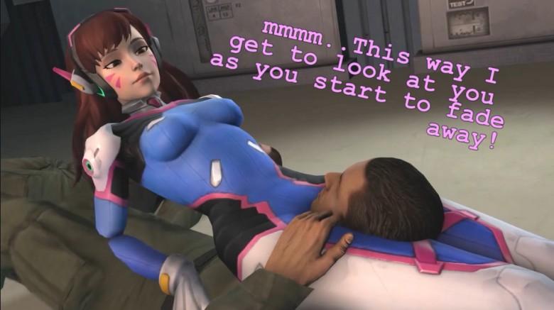 动漫游戏-D.VA 天使 黑百合-高清 踢打坐脸腿绞 O-170422-9_绳艺资料库