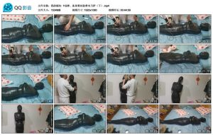 【我的媳妇】112弹、连身黑丝胶带木乃伊(下)_绳艺资料库视频资源下载