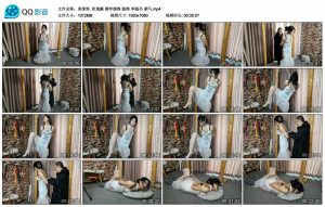【束缘阁】玫瑰露 婚纱捆绑 跪绑 单腿吊 驷马_绳艺资料库视频资源下载