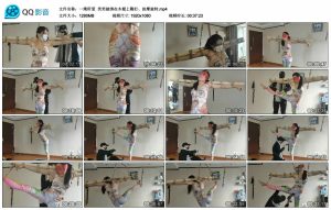【一绳所爱】笑笑被绑在木棍上鞭打、按摩旋转_绳艺资料库