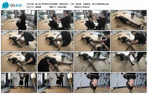 【绳之韵】菲菲黑丝凉高包臀裙，极限后高手、口球、固定棒、分腿悬挂，倒吊之痛初体验_绳艺资料库视频资源下载