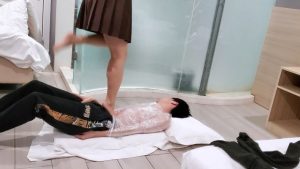 【橘子粥】保鲜膜缠身强制踩踏 YC-230223-7_绳艺资料库视频资源下载