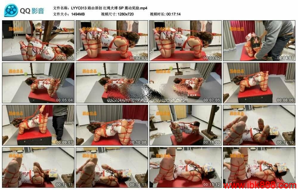 路由原创 红绳犬缚 SP 震动奖励_绳艺资料库