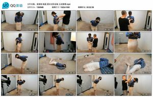 【束缘阁】杨蕊 蓝衬衣职业装 五花紧缚_绳艺资料库视频资源下载