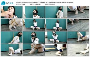 【得意客】king定拍日式白丝体操服美女的囚禁游戏（03）踮脚股身吊缚 强迫像小狗一样拴住玩逃脱游戏_绳艺资料库