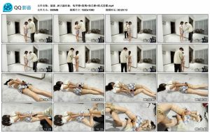 【涵涵】JK大腿丝袜，龟甲缚+股绳+快乐棒+欧式直臂_绳艺资料库视频资源下载