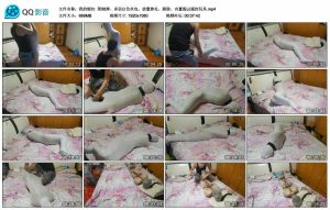 【我的媳妇】第56弹、多层白色丝包、放置挣扎、踩脸、内置假JJ遥控玩具_绳艺资料库视频资源下载