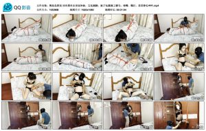 【绳仙岛原创】诗诗黑丝全身连体袜，五花捆脚，被子包裹捆上驷马_绳艺资料库