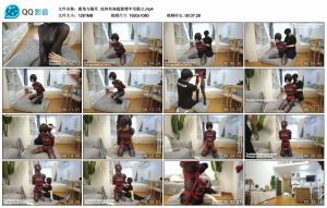 【鹿角与猫爪】连体丝袜超紧缚半吊跪立_绳艺资料库视频资源下载