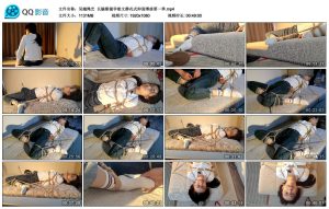 【吴越绳艺】长腿眼镜学姐文静花式仰面缚第一季_绳艺资料库视频资源下载