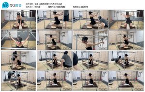 【涵涵】金属拘束架+木马鸭子坐_绳艺资料库视频资源下载