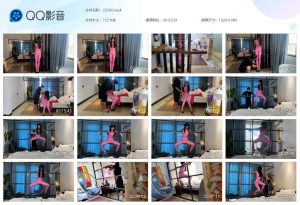【欢乐谷】胶衣美女被固定在房间铁架上_绳艺资料库视频资源下载