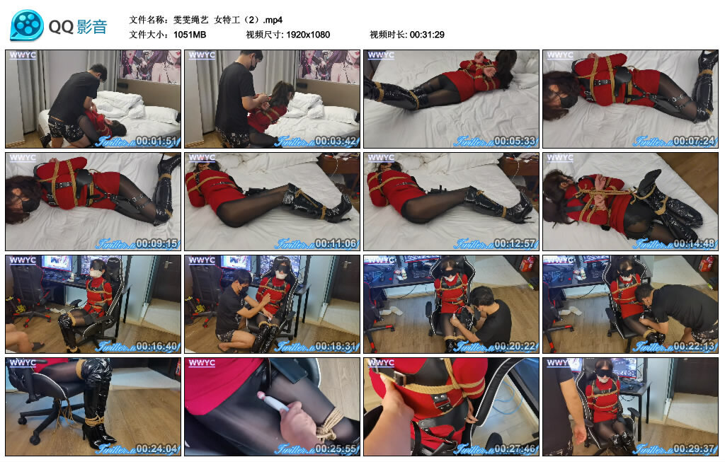 【雯雯绳艺】女特工（2）_绳艺资料库视频资源下载