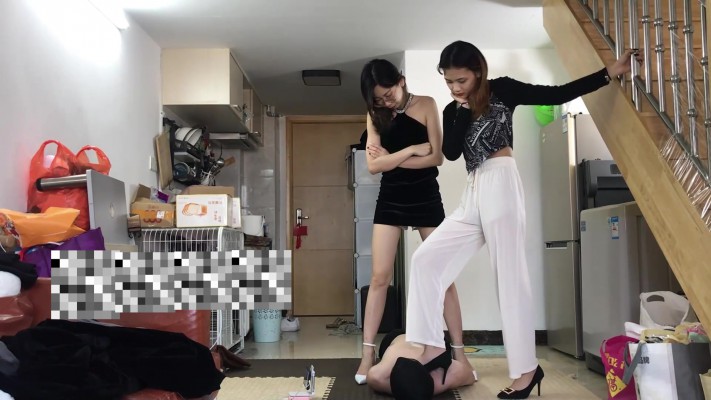 图片[6]_小鱼姐姐晚礼服白高跟携手梦梦女神强制全体重踩踏，踩脖子_绳艺套路直播视频资源网
