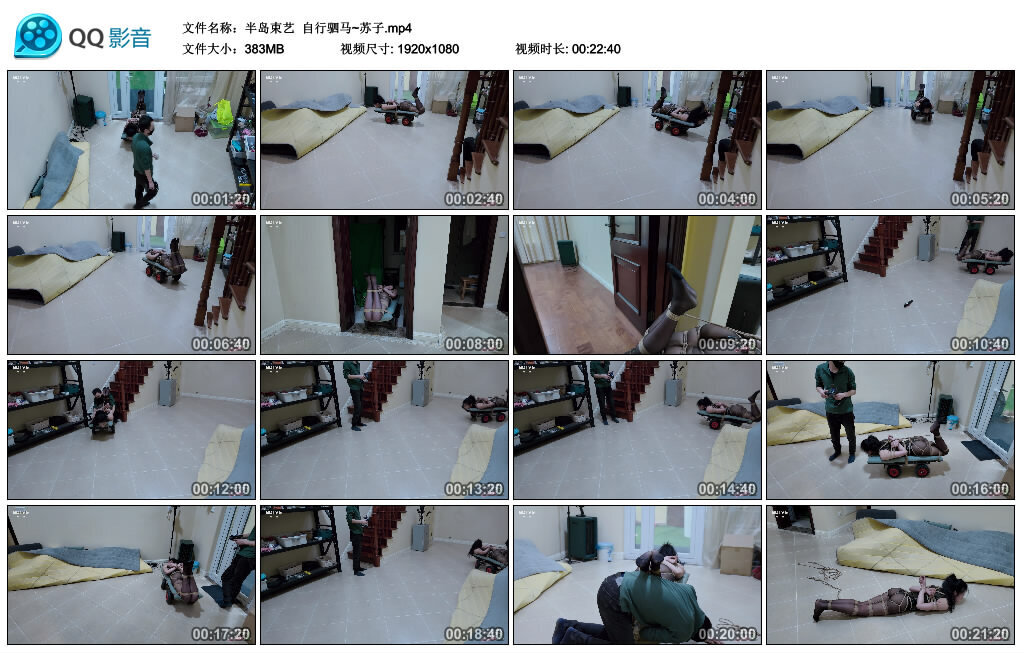 【半岛束艺】自行驷马~苏子_绳艺套路直播视频资源网