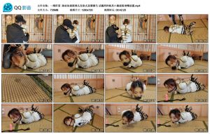 【一绳所爱】陈依依极限绑头发欧式直臂驷马试戴两种杨具口塞极限堵嘴放置_绳艺资料库