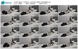 【墨墨】跟一个友友的约玩，白丝全身+黑色小恶魔装，驷马的纯放置挣扎_绳艺资料库