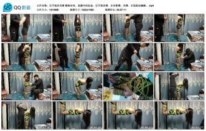 【后手观音吊缚】模特诗诗，直播中的定拍，后手观音缚，全身紧缚，吊缚，打屁股加滴蜡。_绳艺资料库视频资源下载