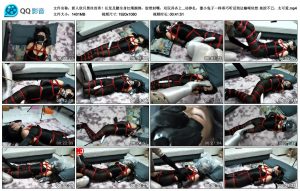 新人欣月黑丝首秀！长发及腰全身红绳捆绑，胶带封嘴，双玩具齐上_绳艺资料库视频资源下载