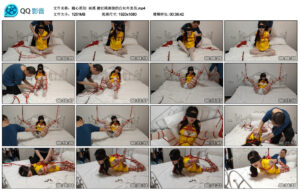 【随心原创】雨溪被红绳缠绕的白丝外卖员_绳艺资料库