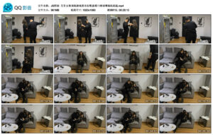 【JS原创】艾菲女努训练游戏黑衣长靴紧缚口球堵嘴墙纸高超_绳艺资料库