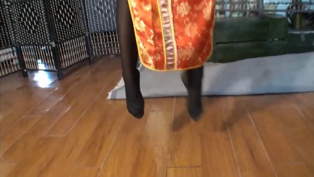 老梦视觉金金旗袍自缢