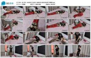 【素人原创】身材高挑大长腿的小姐姐体验过膝长靴束缚手铐脚镣_绳艺资料库