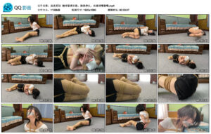 【迫真原创】柳洋紧缚自救，捆绑挣扎，丝袜堵嘴勒嘴_绳艺资料库