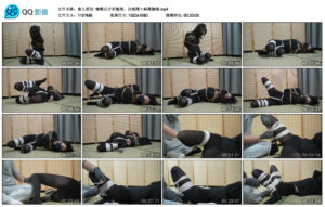 【象人原创】嗷嗷后手折腿缚，白棉绳＋麻绳捆绑_绳艺资料库