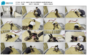 【延江艺束】长腿黑丝大胸女经理被尾随迷晕丝袜堵嘴驷马捆绑_绳艺资料库