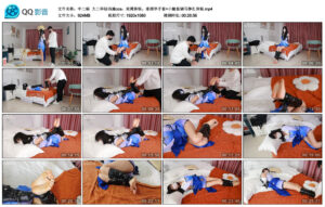 【中二病】大二学姐西施cos，束缚体验。束缚单手套+小腿套驷马挣扎体验_绳艺资料库