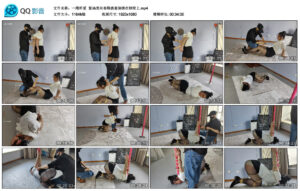 【一绳所爱】紫涵黑丝布鞋跪着倒绑在钢管上_绳艺资料库