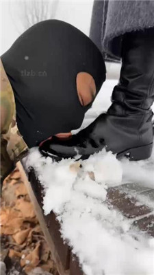 图片[2]-辣姐】冰天雪地公开处刑惩罚狗