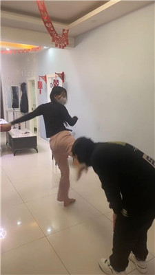 图片[17]-精神小妹】跆拳道妹妹真人靶训练