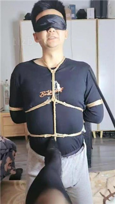 【七色槿】五花大绑高跟黑丝玩虐_绳艺资料库