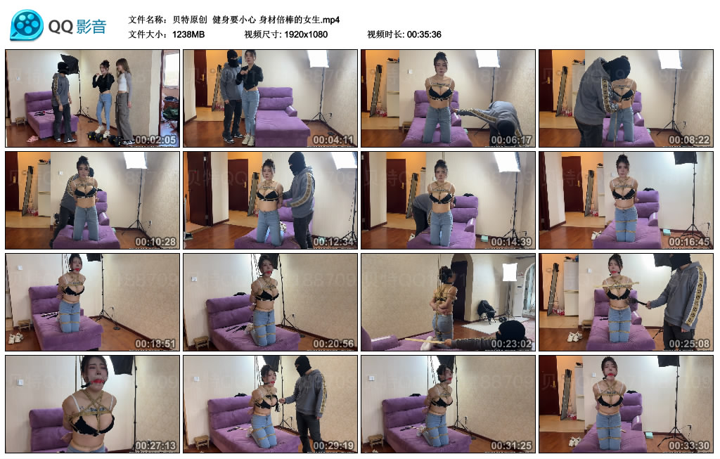【贝特原创】健身要小心身材倍棒的女生_绳艺资料库视频资源下载