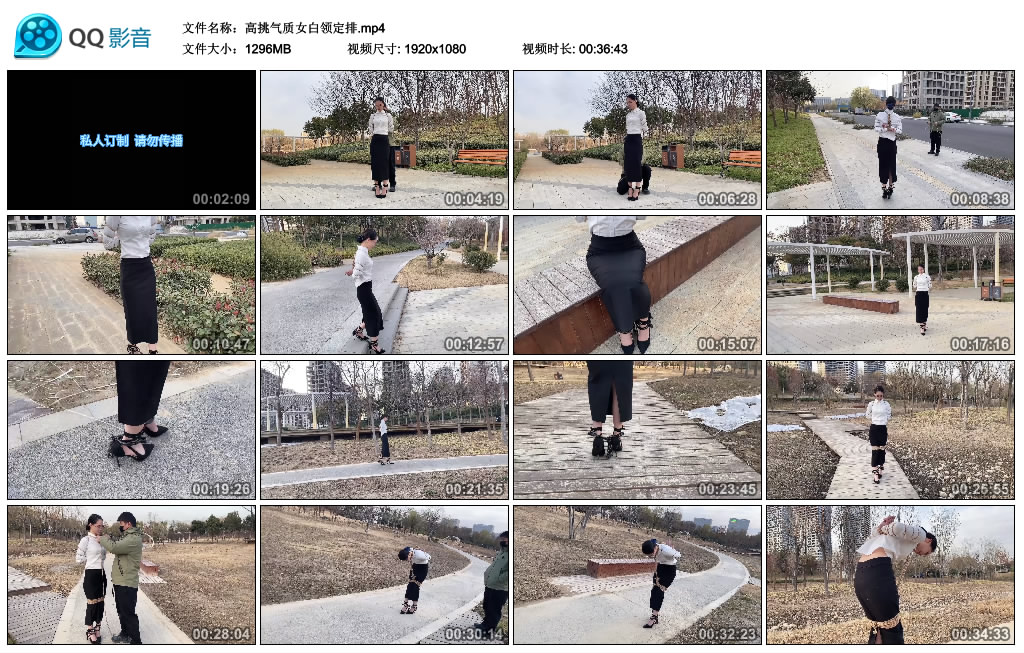 高挑气质女白领定排_绳艺资料库